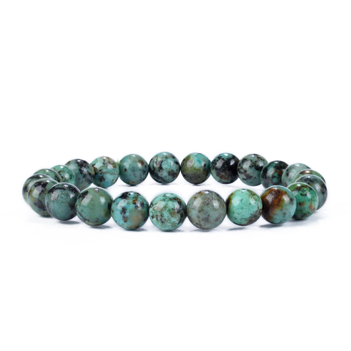 8mm African Turquoise Bead Bracelets GEMROCKY-Bracelets-GEMROCKY