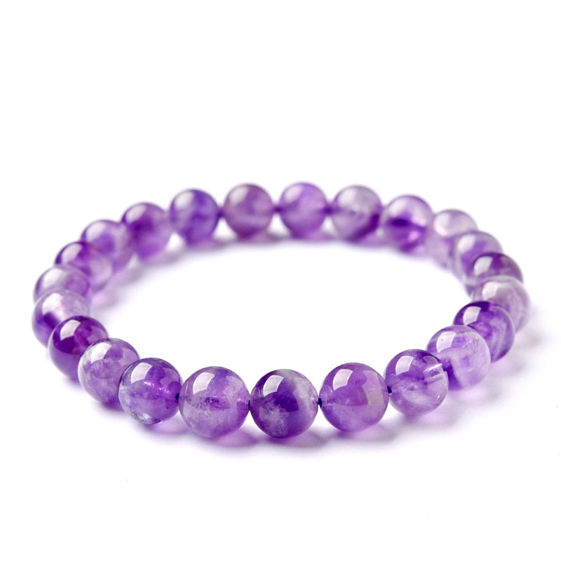 8mm Amethyst Bead Bracelets GEMROCKY-Bracelets-GEMROCKY