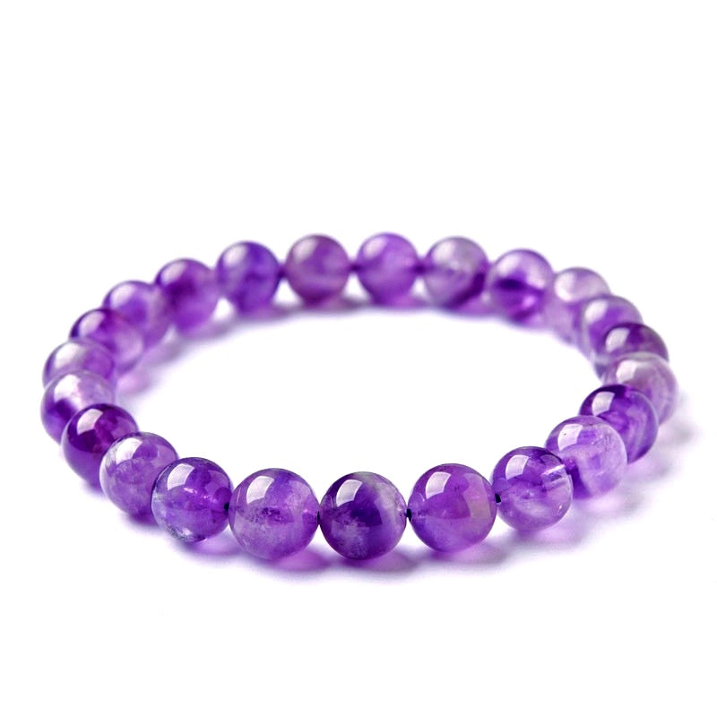 8mm Amethyst Bead Bracelets GEMROCKY