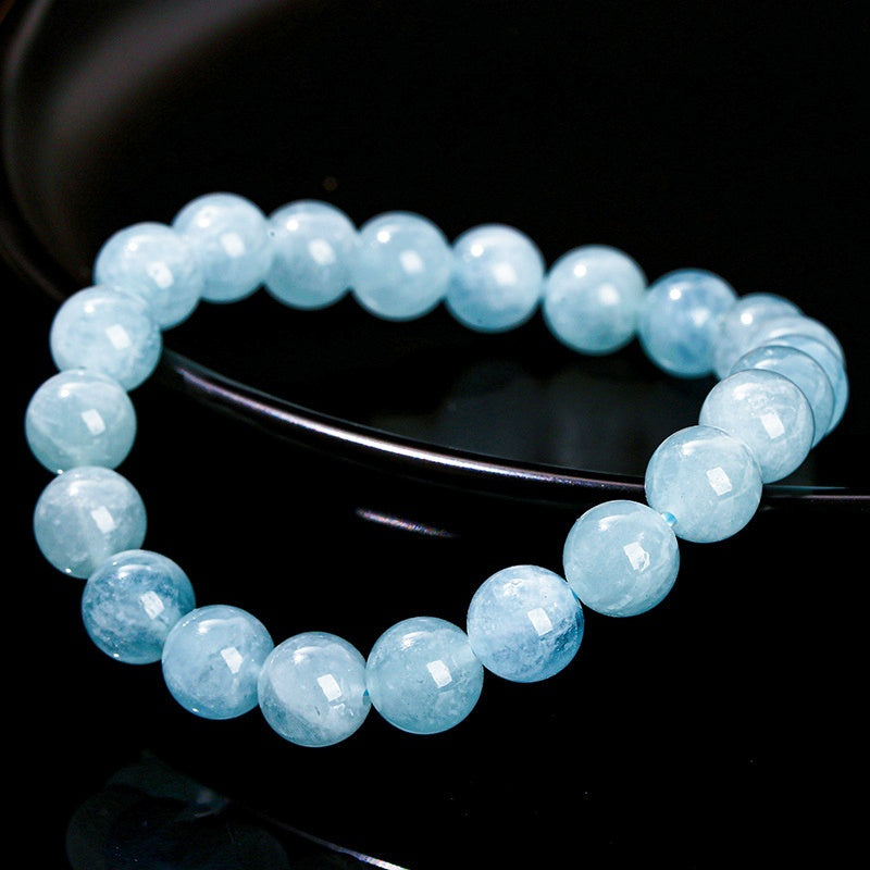 8mm Aquamarine Bead Bracelets GEMROCKY-Bracelets-GEMROCKY