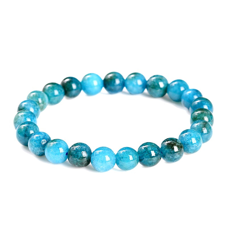 8mm Blue Apatite Bead Bracelets GEMROCKY-Bracelets-GEMROCKY