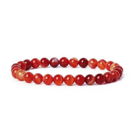 8mm Carnelian Bead Bracelets GEMROCKY-Bracelets-GEMROCKY