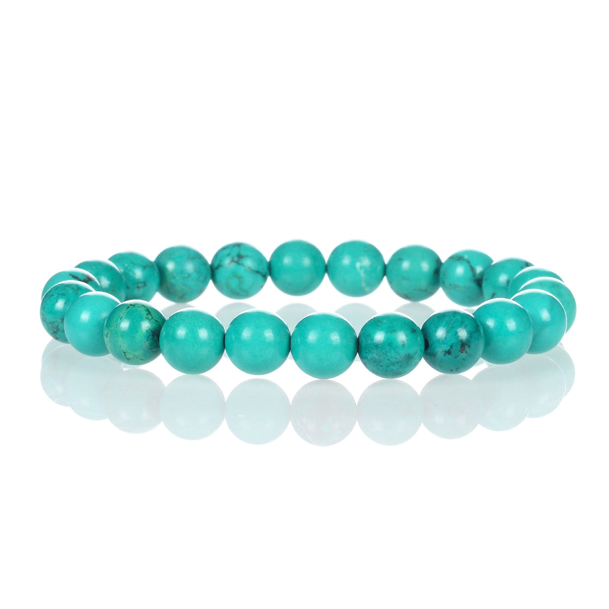 8mm Green Turquoise Bead Bracelets GEMROCKY-Bracelets-GEMROCKY