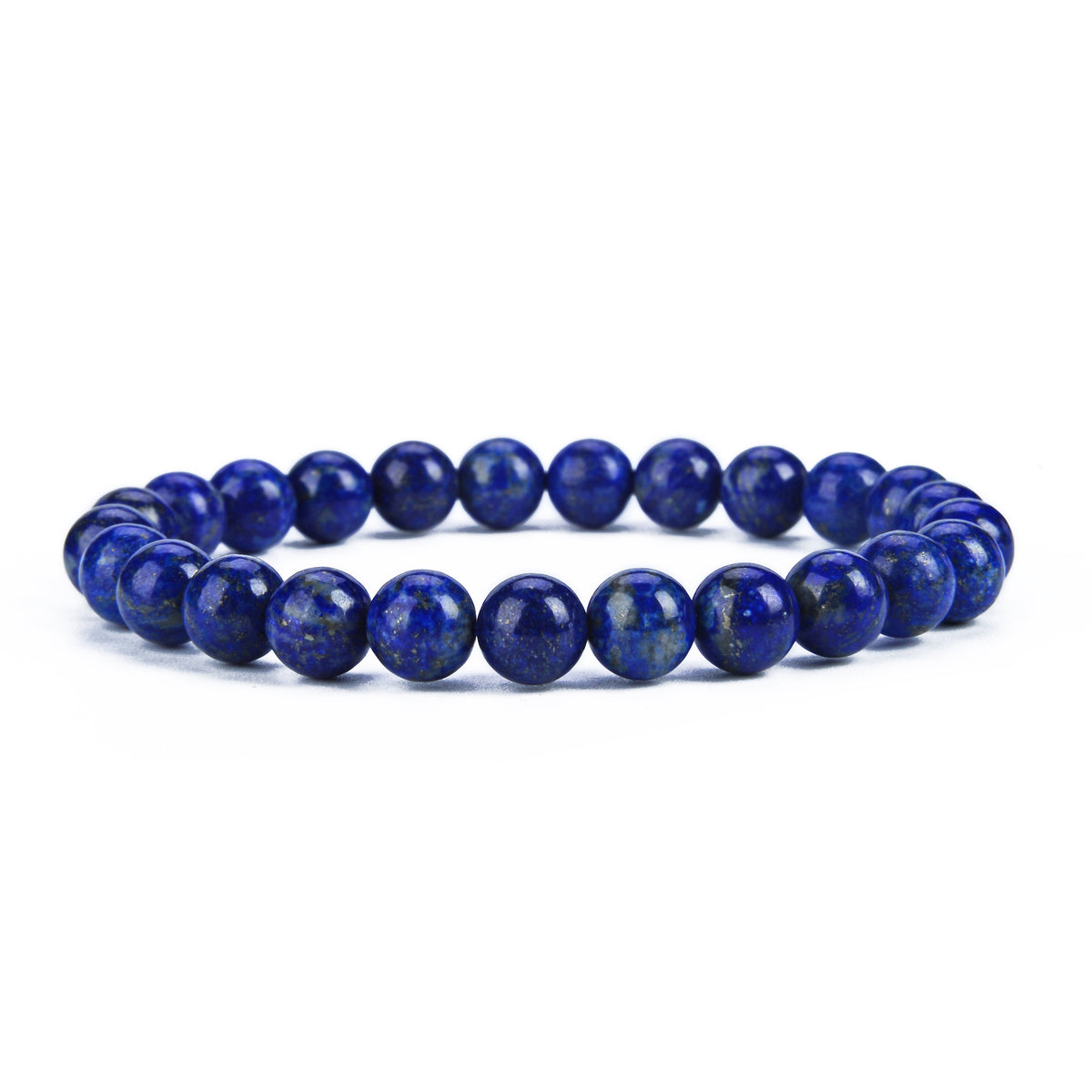 8mm Lapis Lazuli Bead Bracelets GEMROCKY-Bracelets-GEMROCKY