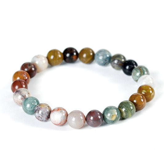 8mm Ocean Jasper Bead Bracelets GEMROCKY-Bracelets-GEMROCKY