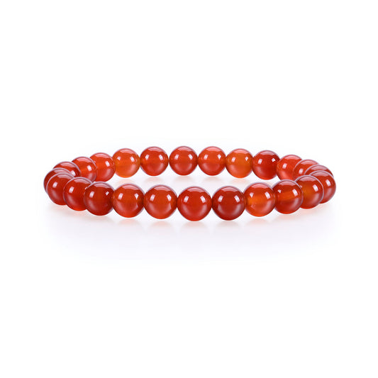 8mm Red Agate Bead Bracelets GEMROCKY-Bracelets-GEMROCKY