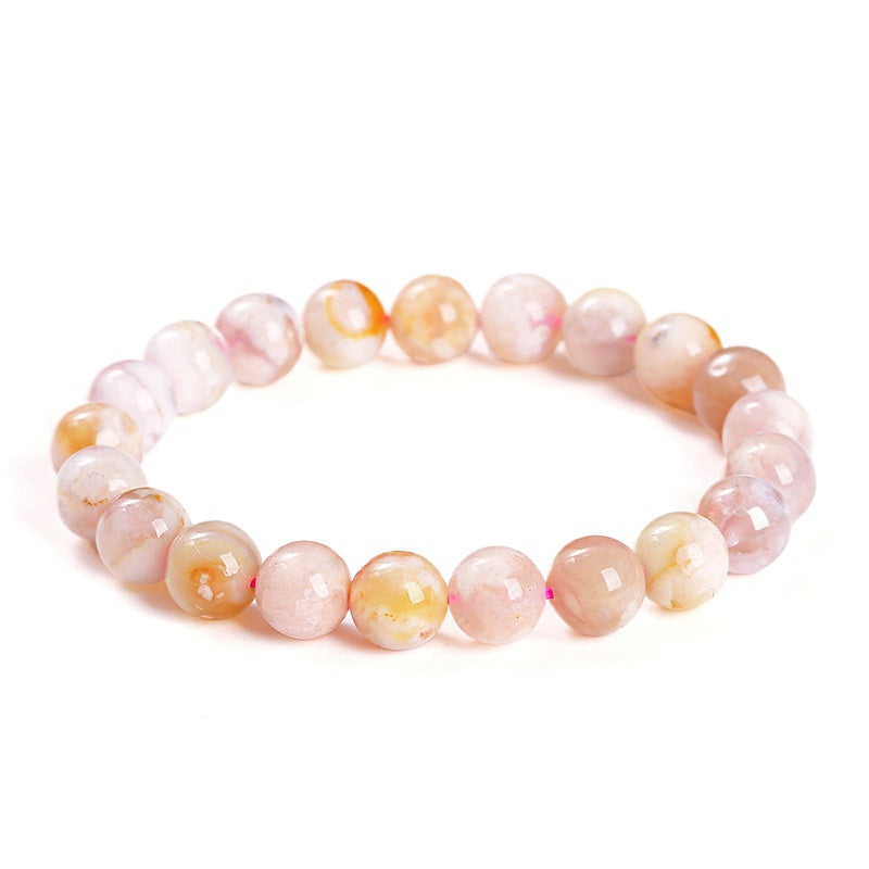 8mm Sakura Flower Agate Bead Bracelets GEMROCKY-Bracelets-GEMROCKY