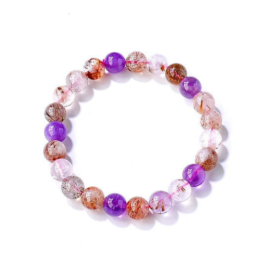 8mm Super Seven Bead Bracelets GEMROCKY-Bracelets-GEMROCKY