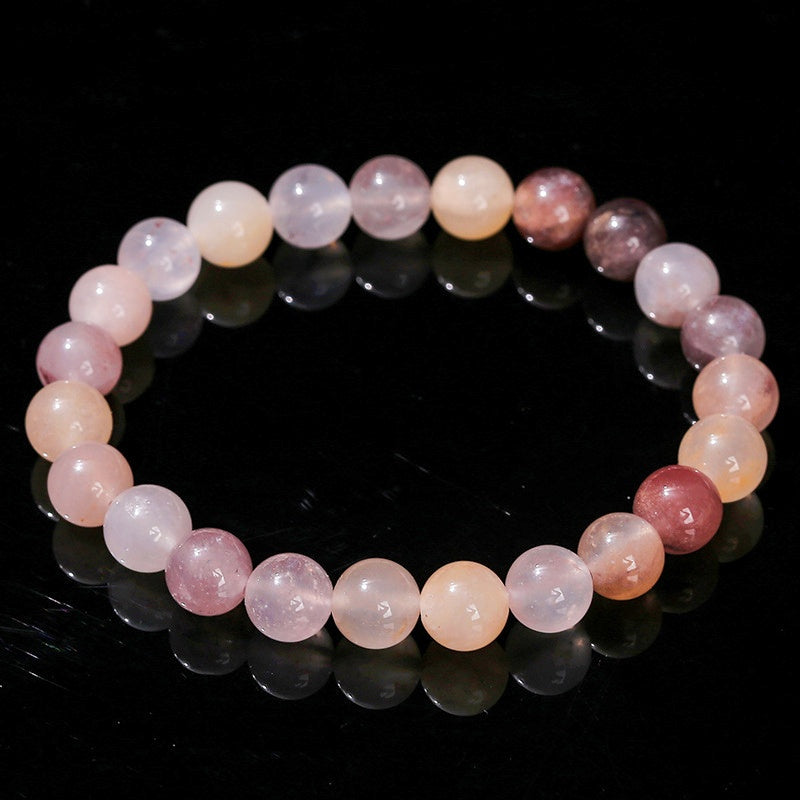 8mm Violet Stone Bead Bracelets GEMROCKY-Bracelets-GEMROCKY