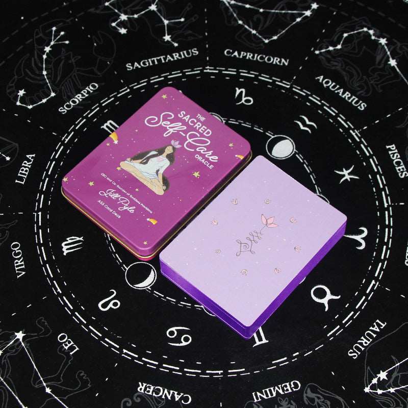 9 Styles of Metal Box Bronzing Side Tarot Cards with Guidebooks GEMROCKY-Psychic-8-