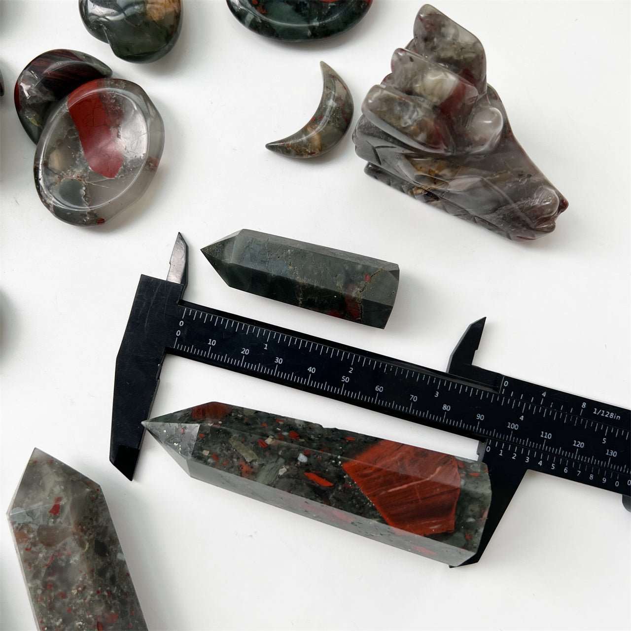 Africa Blood Stone Point Wands GEMROCKY-Point Wands-