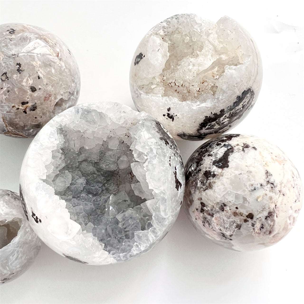 Agate Druzy Geode Spheres GEMROCKY-Spheres-