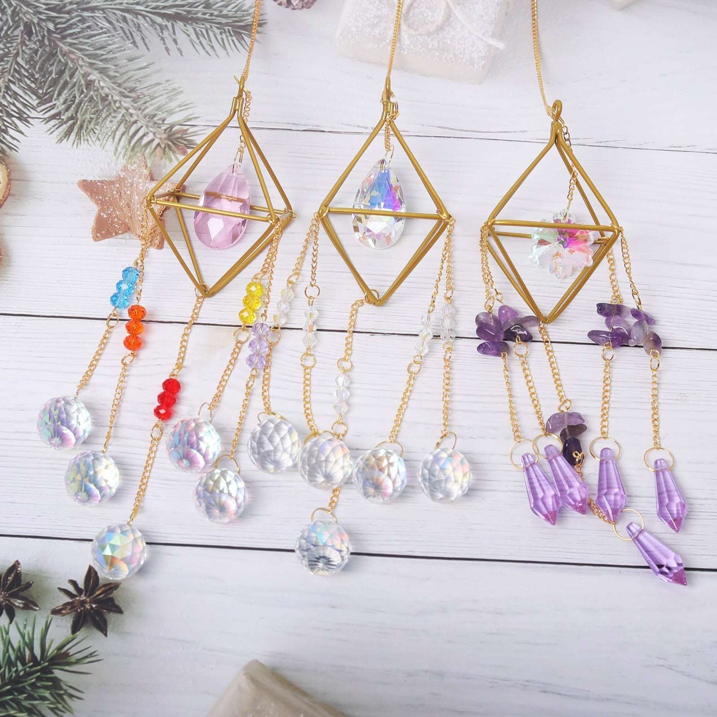 Air Frame Pendant Drop Suncatcher Ornaments GEMROCKY-Decoration-