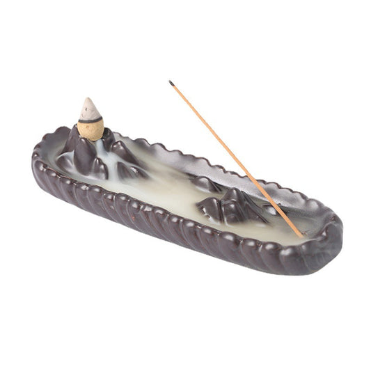 Alpine Waterfall Stick and Backflow Incense Burner Tray Home Decor Ornaments GEMROCKY-Psychic-