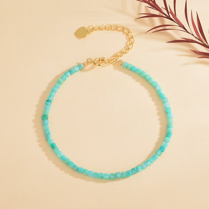 Amazonite 3mm/2.5mm Facet Abacus Bracelets GEMROCKY-Jewelry-