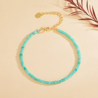 Amazonite 3mm/2.5mm Facet Abacus Bracelets GEMROCKY-Jewelry-