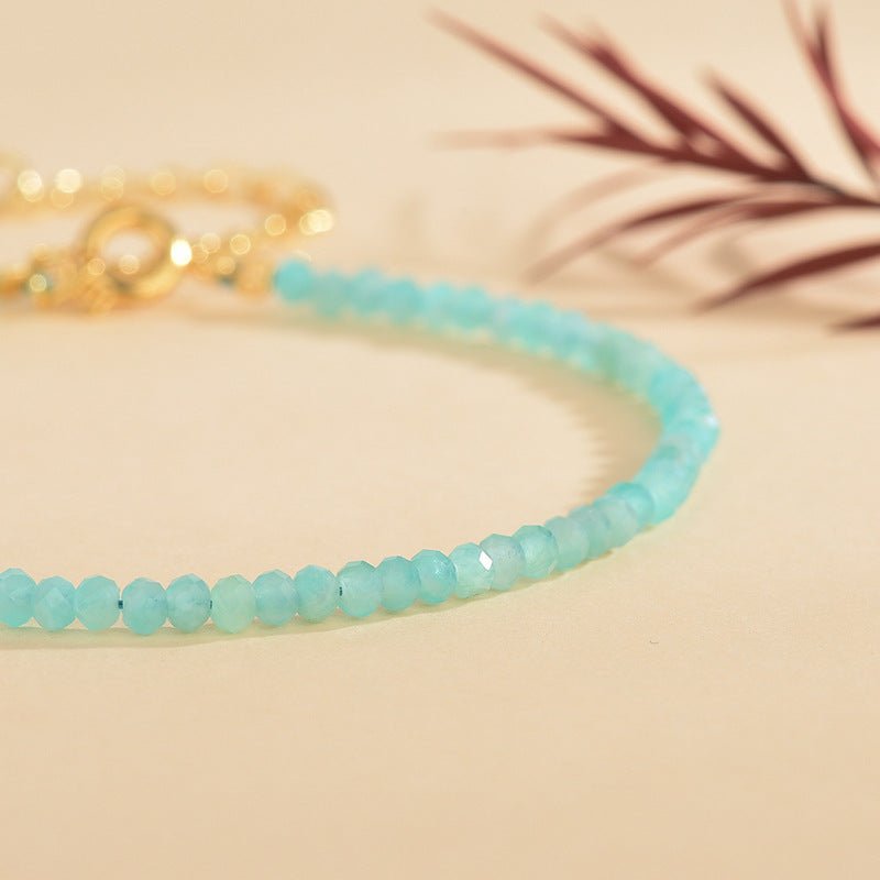 Amazonite 3mm/2.5mm Facet Abacus Bracelets GEMROCKY-Jewelry-