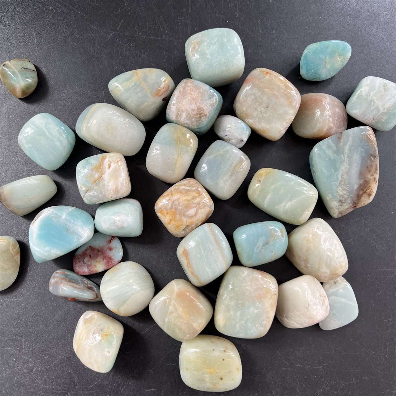 Amazonite Gravel Tumble Stones GEMROCKY-Tumbles-