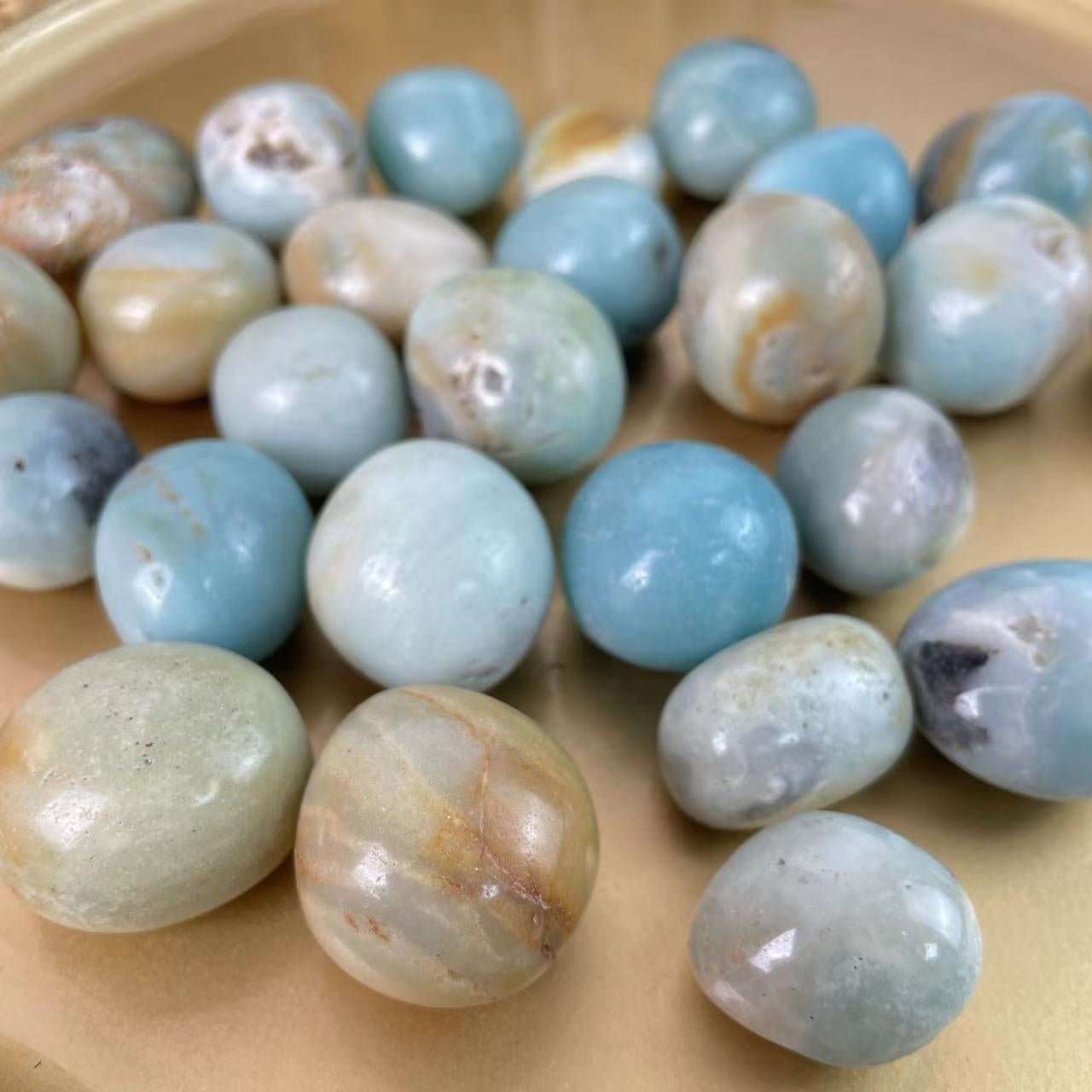 Amazonite Tumble Stones GEMROCKY-Tumbles-