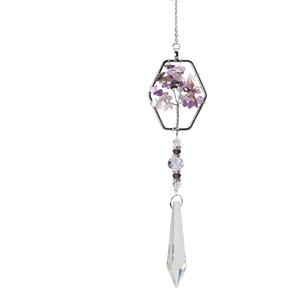 Amethyst Chip Life Tree Pendant Suncatcher Ornaments GEMROCKY-Decoration-3-