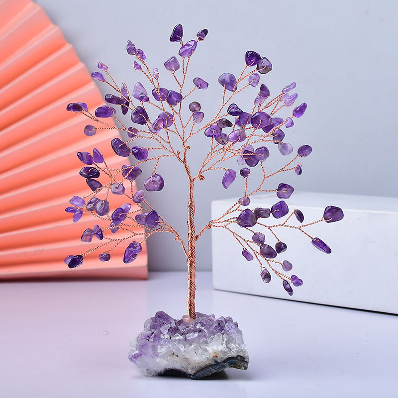 Amethyst Cluster Base Crystal Chips Gem Trees GEMROCKY-Decoration-Amethyst-