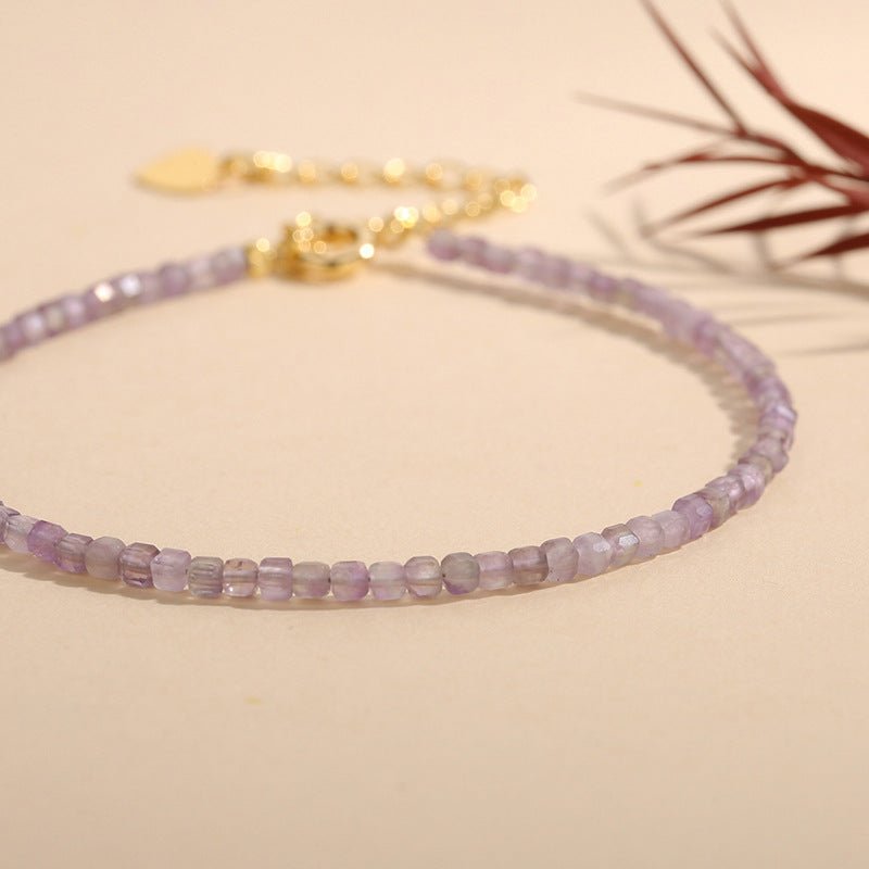 Amethyst Cube Shape 2.5mm Bracelets GEMROCKY-Jewelry-