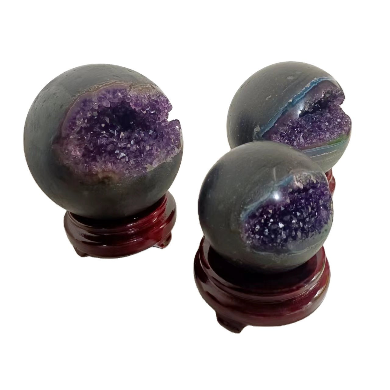 Amethyst Geode Spheres GEMROCKY-Spheres-