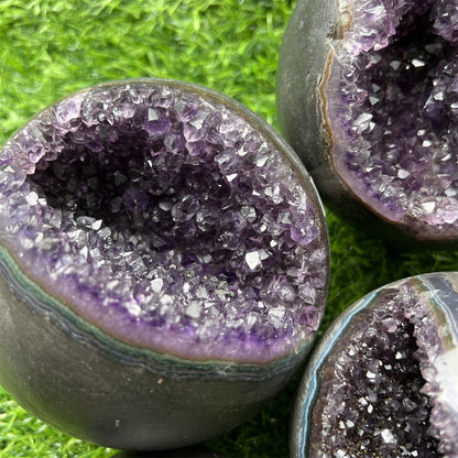 Amethyst Geode Spheres GEMROCKY-Spheres-