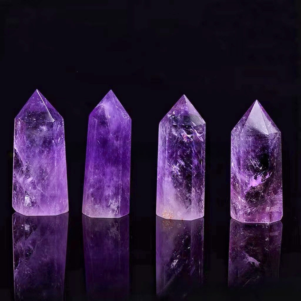 Amethyst Mini Pencil Point Wands GEMROCKY-Point Wands-