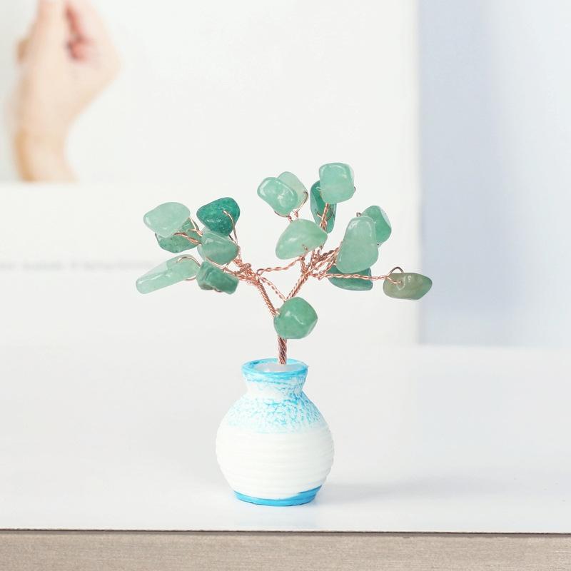 Amethyst Vase Gem Trees GEMROCKY-Decoration-Green Aventurine-