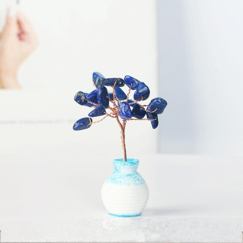 Amethyst Vase Gem Trees GEMROCKY-Decoration-Lapis Lazuli-