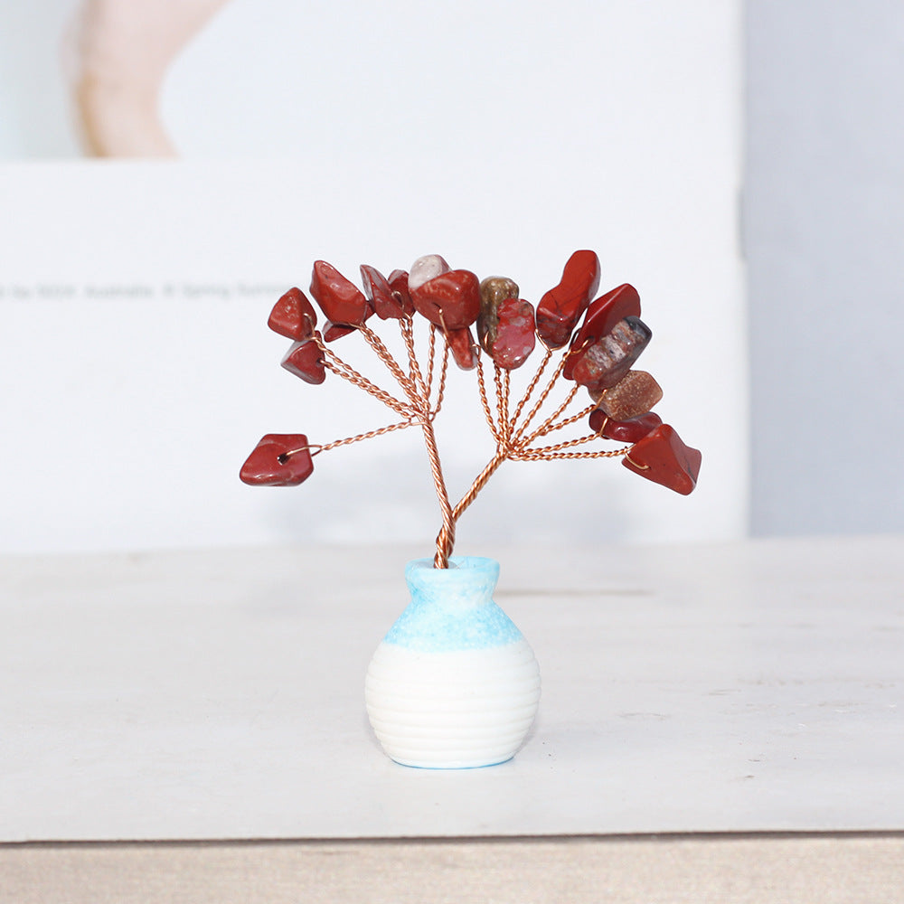 Amethyst Vase Gem Trees GEMROCKY-Decoration-Red Jasper-