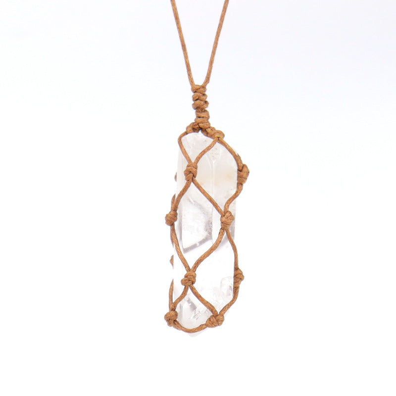 Angel Aura Clear Stone Pendant Necklaces GEMROCKY-Jewelry-3-