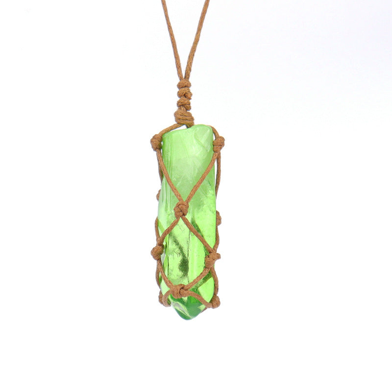 Angel Aura Clear Stone Pendant Necklaces GEMROCKY-Jewelry-4-