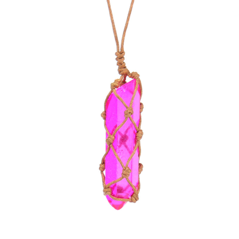 Angel Aura Clear Stone Pendant Necklaces GEMROCKY-Jewelry-5-
