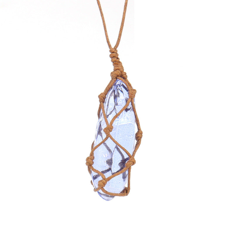 Angel Aura Clear Stone Pendant Necklaces GEMROCKY-Jewelry-6-