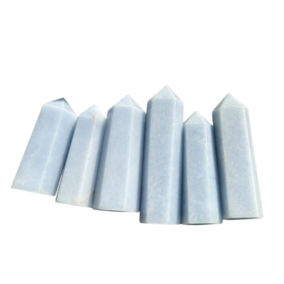 Angelite Point Wands GEMROCKY-Point Wands-