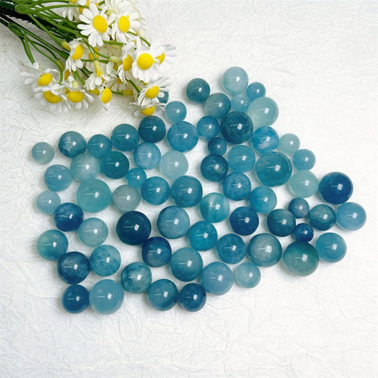 Aquamarine Mini Spheres GEMROCKY-Spheres-