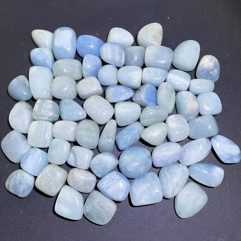 Aquamarine Tumble Stones GEMROCKY-Tumbles-