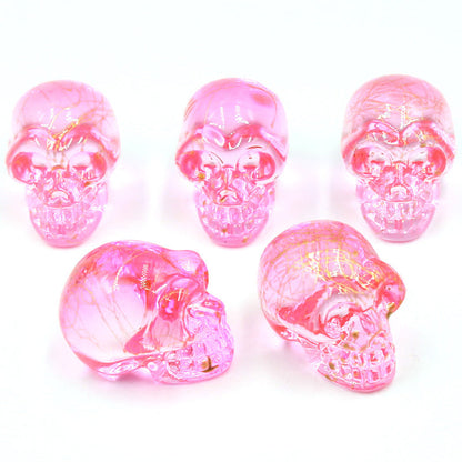 Aura Glass Mini Multi Size Skulls Carvings GEMROCKY-Carvings-1inch 11-