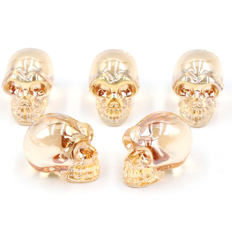 Aura Glass Mini Multi Size Skulls Carvings GEMROCKY-Carvings-1inch 13-