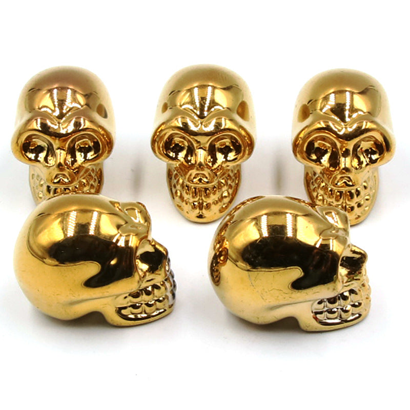 Aura Glass Mini Multi Size Skulls Carvings GEMROCKY-Carvings-1inch 2-