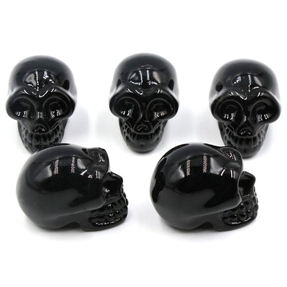 Aura Glass Mini Multi Size Skulls Carvings GEMROCKY-Carvings-1inch 4-