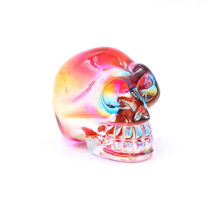 Aura Glass Mini Multi Size Skulls Carvings GEMROCKY-Carvings-2inch 6-