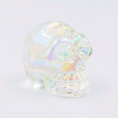 Aura Glass Mini Multi Size Skulls Carvings GEMROCKY-Carvings-2inch 8-