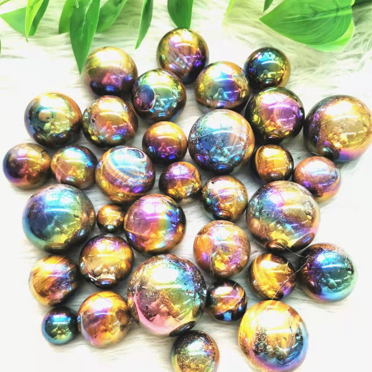 Aura Tiger Eye Small Spheres GEMROCKY-Spheres-