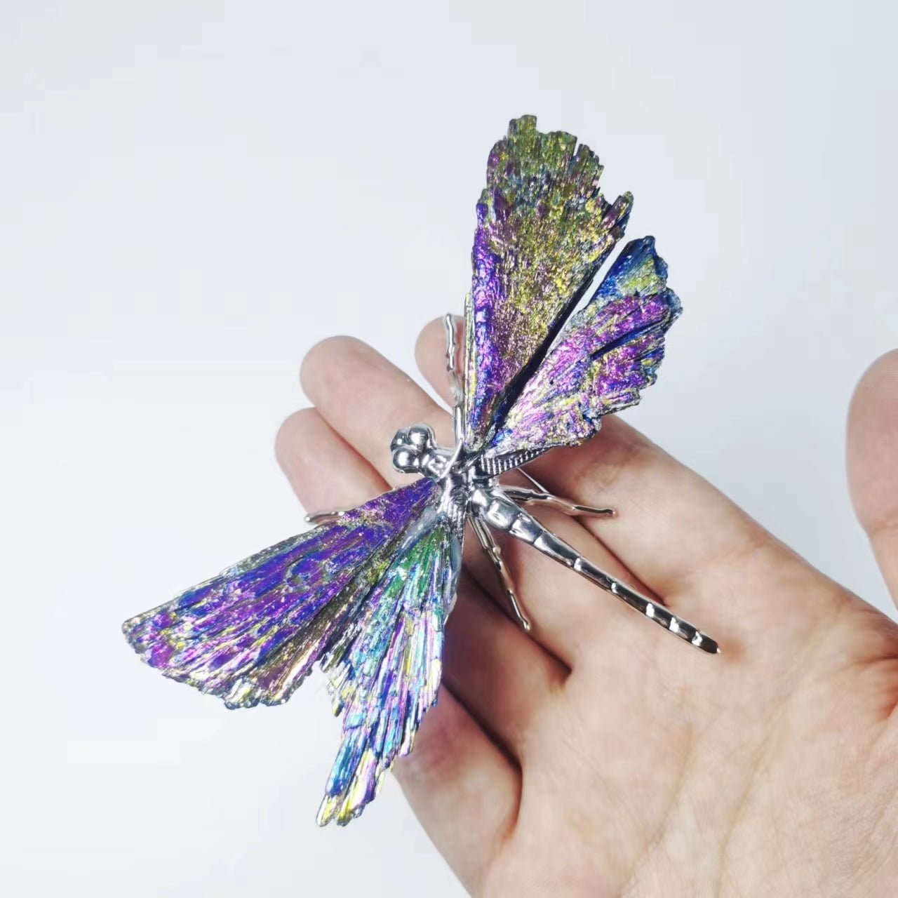 Aura Tourmaline Dragonfly Craft GEMROCKY-Carvings-