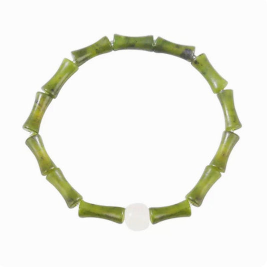 Bamboo Style Peridot Ethnic Style Bracelets GEMROCKY-Jewelry-