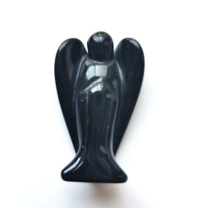 Black Obsidian Angel 3 Inch GEMROCKY-Carvings-