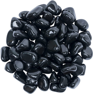 Black Tourmaline Tumble Stones GEMROCKY-Tumbles-